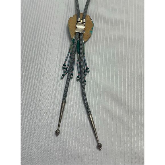 Vintage Desert Mountain Scene Southwestern Bolo Tie Rare - Picture 5 of 7